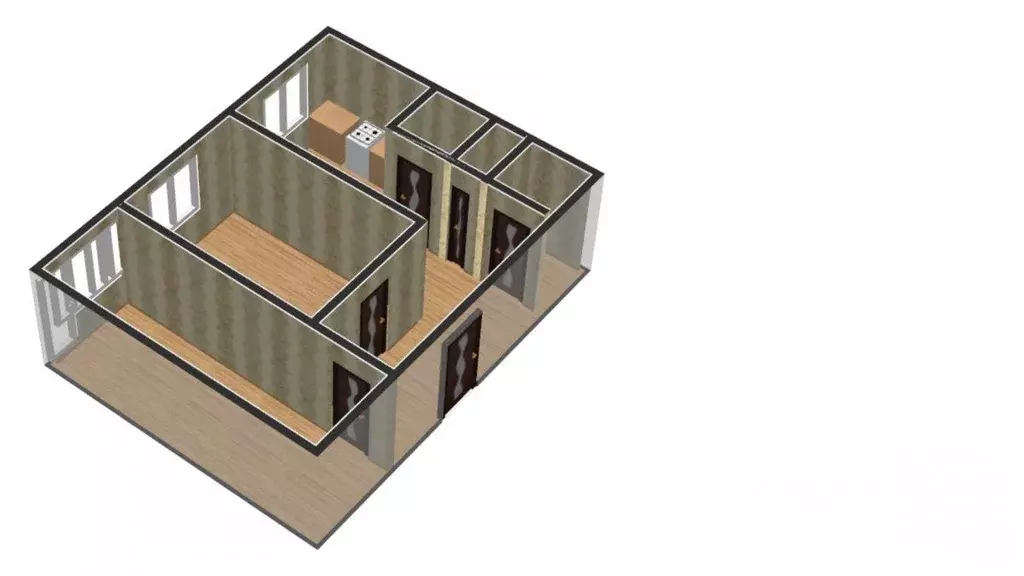 2-к кв. Ленинградская область, Отрадное Кировский район, Советская ... - Фото 1