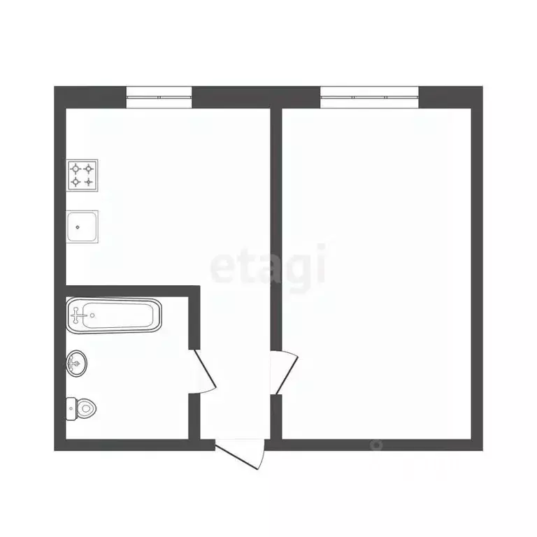 1-к кв. Камчатский край, Петропавловск-Камчатский просп. Циолковского, ... - Фото 2