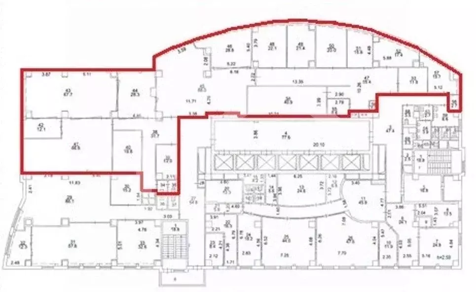 Помещение свободного назначения в Москва ул. Ивана Франко, 8 (827 м) - Фото 2