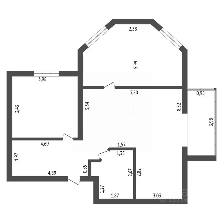 3-к кв. Амурская область, Благовещенск Игнатьевское ш., 10/6 (84.6 м) - Фото 2