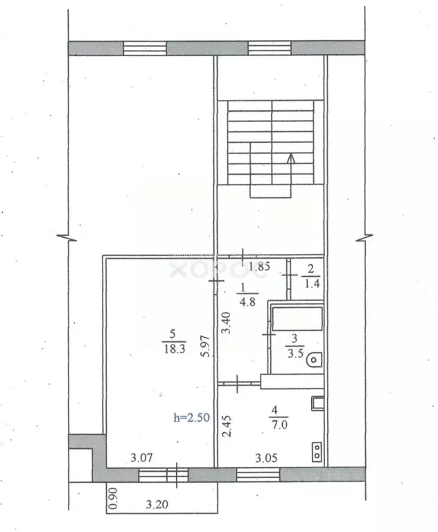 1-к кв. Амурская область, Благовещенск ул. Фрунзе, 49 (35.0 м) - Фото 1