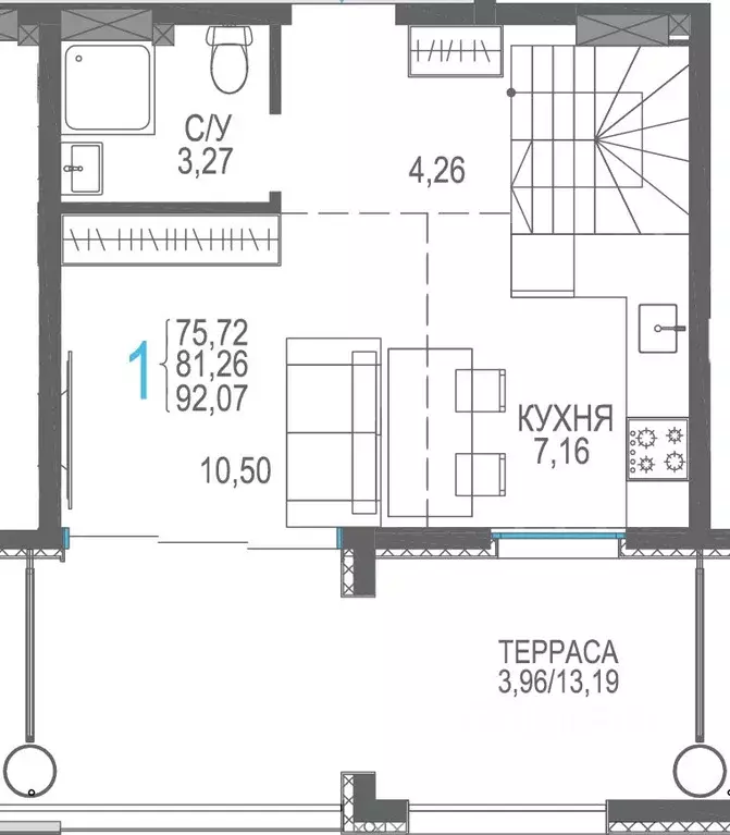 Студия Крым, Сакский район, Лесновское с/пос, с. Прибрежное Розовое ... - Фото 1