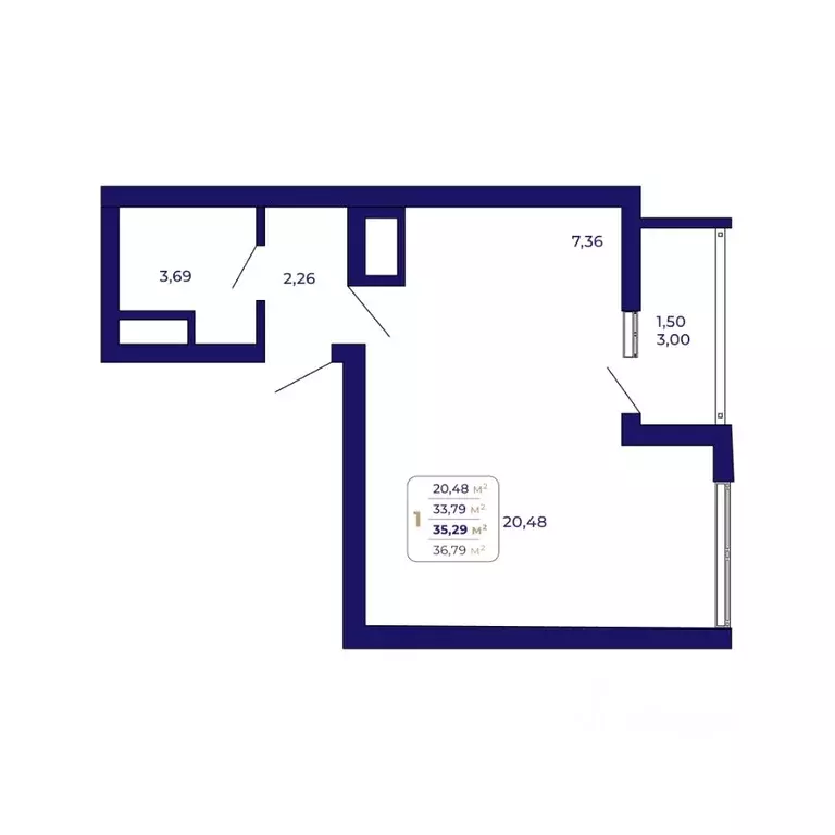 1-к кв. Башкортостан, Уфа Затон-Восточный жилрайон, Паруса жилой ... - Фото 1