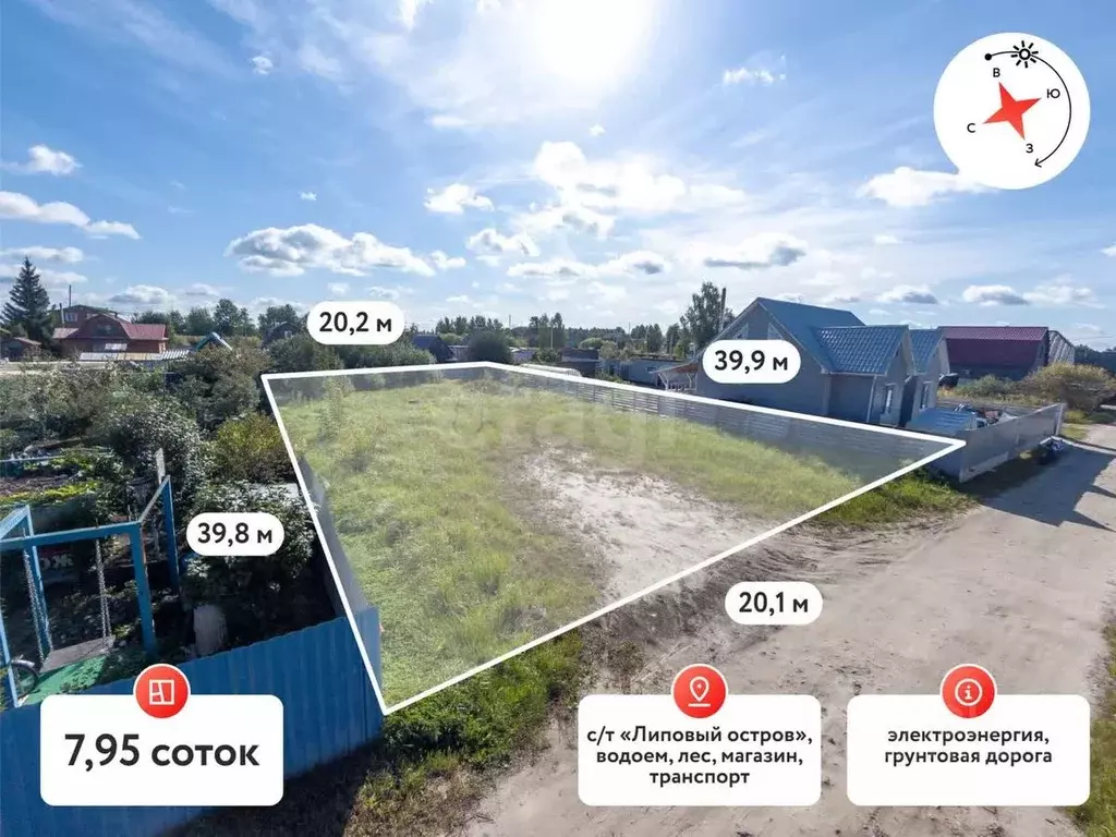 Участок в Тюменская область, Тюмень Садовое товарищество Липовый ... - Фото 1