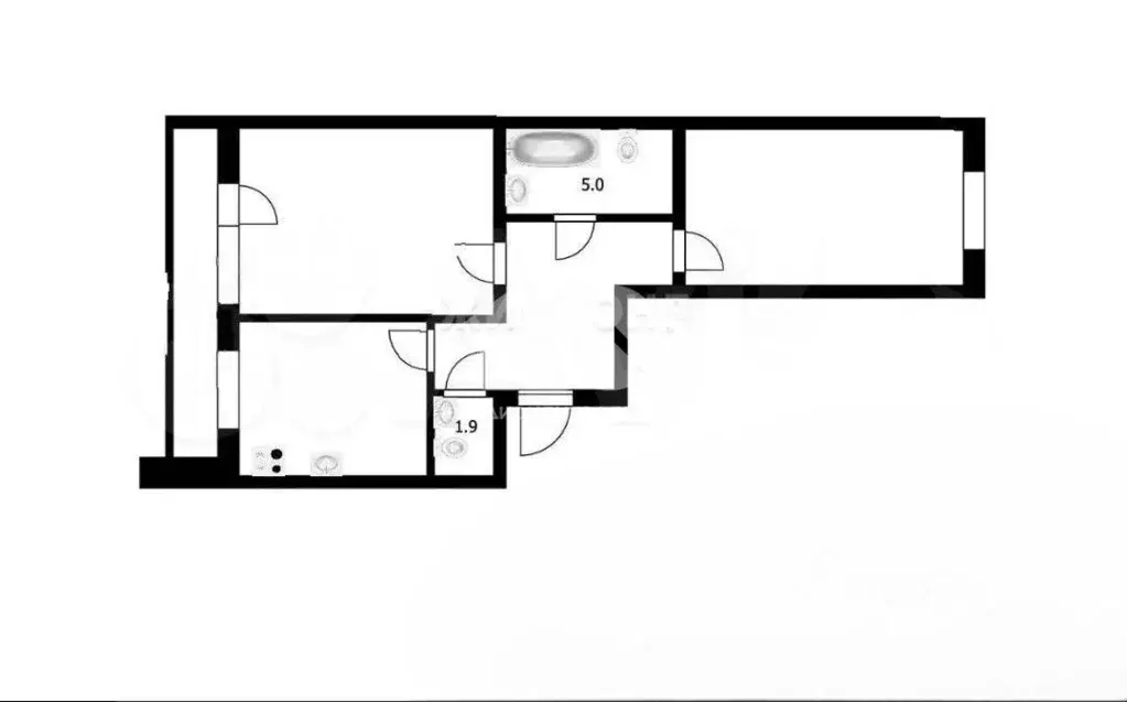2-к кв. Новосибирская область, Новосибирск ул. Сибиряков-Гвардейцев, ... - Фото 2