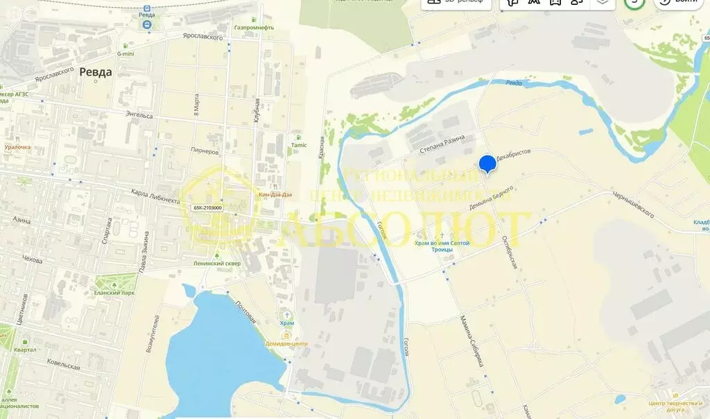 Участок в Ревда, Октябрьская улица, 3 (9.01 м) - Фото 0