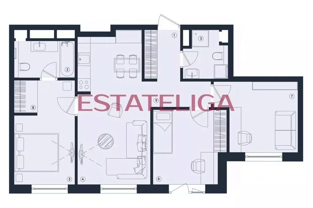 4-к кв. Москва Большая Филевская ул., 4 (110.0 м) - Фото 2