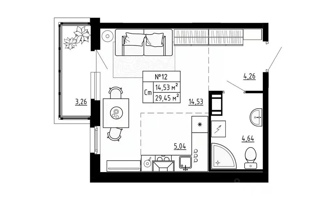 Студия Ленинградская область, Ломоносовский район, Аннинское городское ... - Фото 1