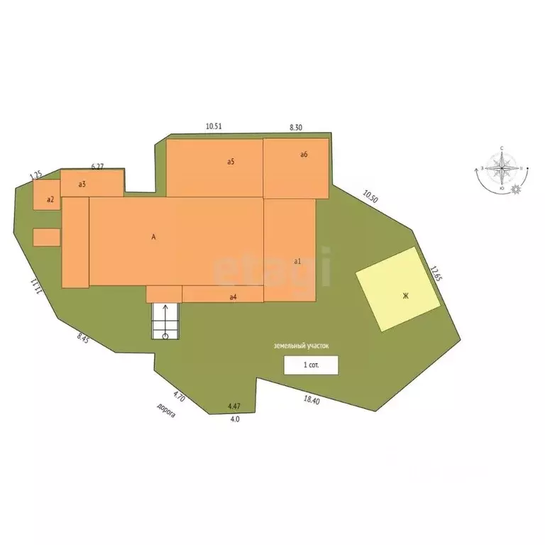 Дом в Крым, Ялта ул. Ломоносова, 11 (374 м) - Фото 2