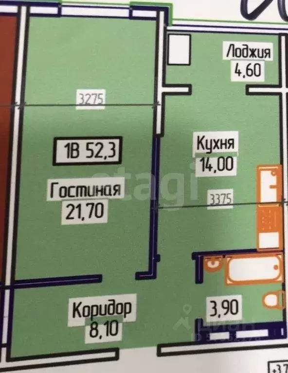 1-к кв. Дагестан, Махачкала ул. Лаптиева, 34 (54.0 м) - Фото 2
