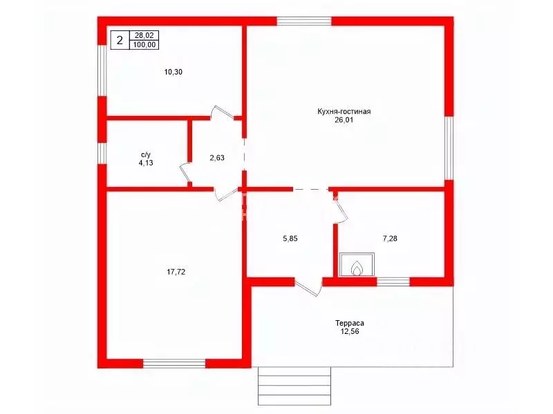 Дом в Ленинградская область, Ломоносовский район, Оржицкое с/пос, ... - Фото 2