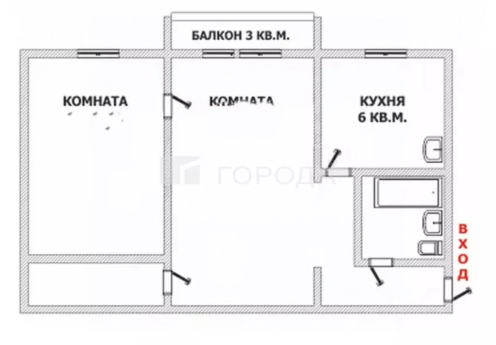 2-к кв. Новосибирская область, Барабинск ул. Перевозникова, 3 (43.0 м) - Фото 2