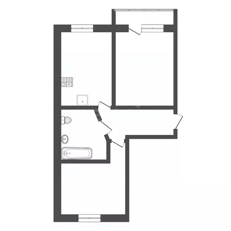 2-к кв. Тульская область, Болохово Киреевский район, ул. Соловцова, 17 ... - Фото 2