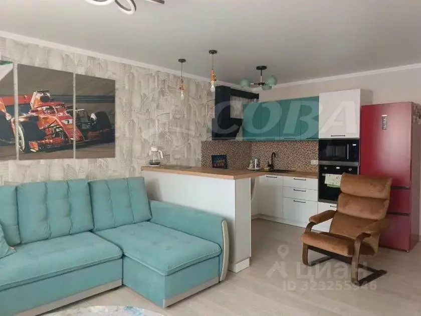 Студия Тюменская область, Тобольск 7-й мкр, 45 (36.0 м) - Фото 2