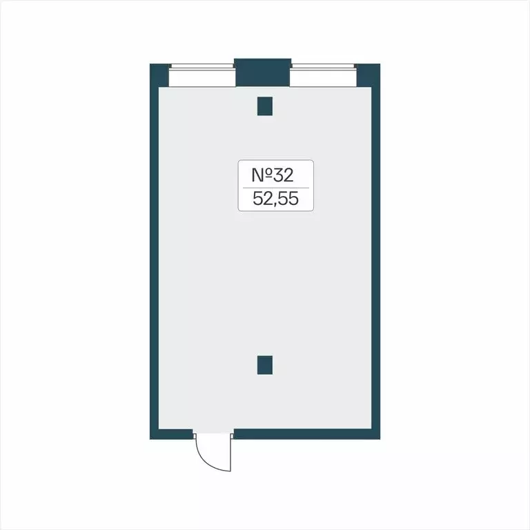 Помещение свободного назначения (52.55 м) - Фото 2