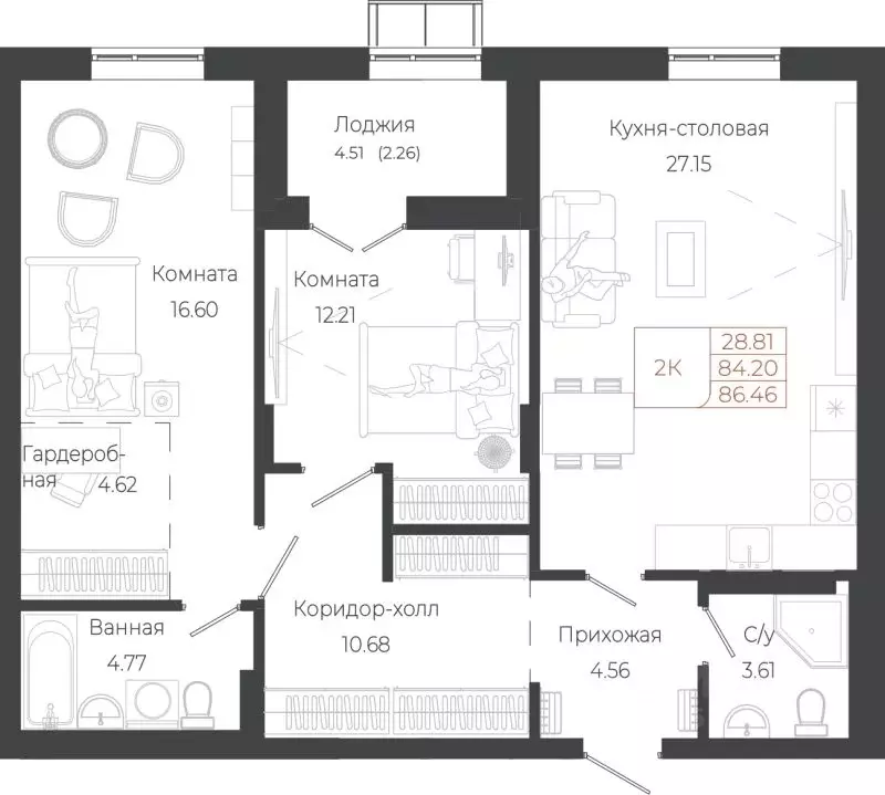 2-к кв. Алтай, Майминский район, с. Майма ул. Энергетиков (86.35 м) - Фото 1