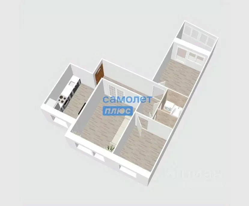 3-к кв. Алтайский край, Бийск ул. Владимира Короленко, 24 (62.7 м) - Фото 1