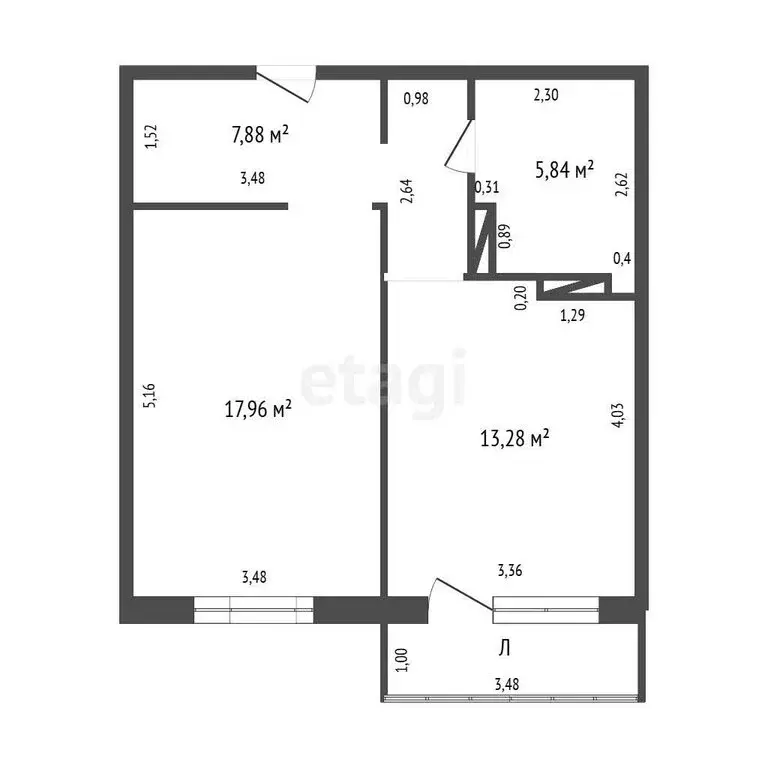 1-комнатная квартира: Ульяновск, бульвар Архитекторов, 9 (45 м) - Фото 1