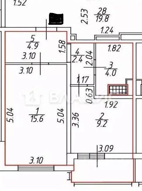 1-к кв. Санкт-Петербург ул. Чарушинская, 8 (36.1 м) - Фото 2