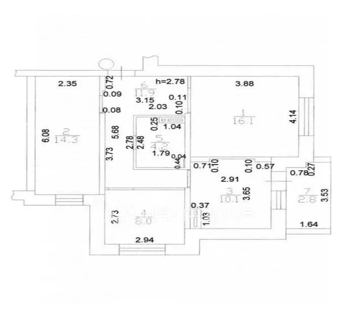 3-к кв. Татарстан, Казань просп. Альберта Камалеева, 14 (64.6 м) - Фото 2