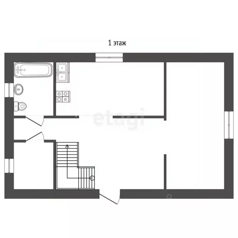 Дом в Вологодская область, с. Нюксеница ул. Механизаторов, 1 (200 м) - Фото 1