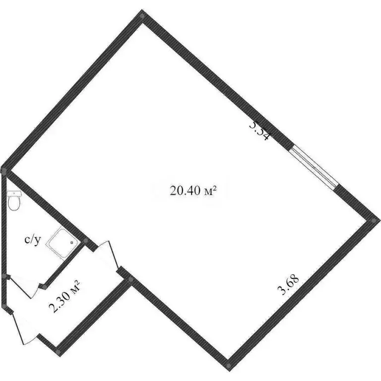 Квартира-студия: Вологда, улица Горького, 148 (24.6 м) - Фото 1