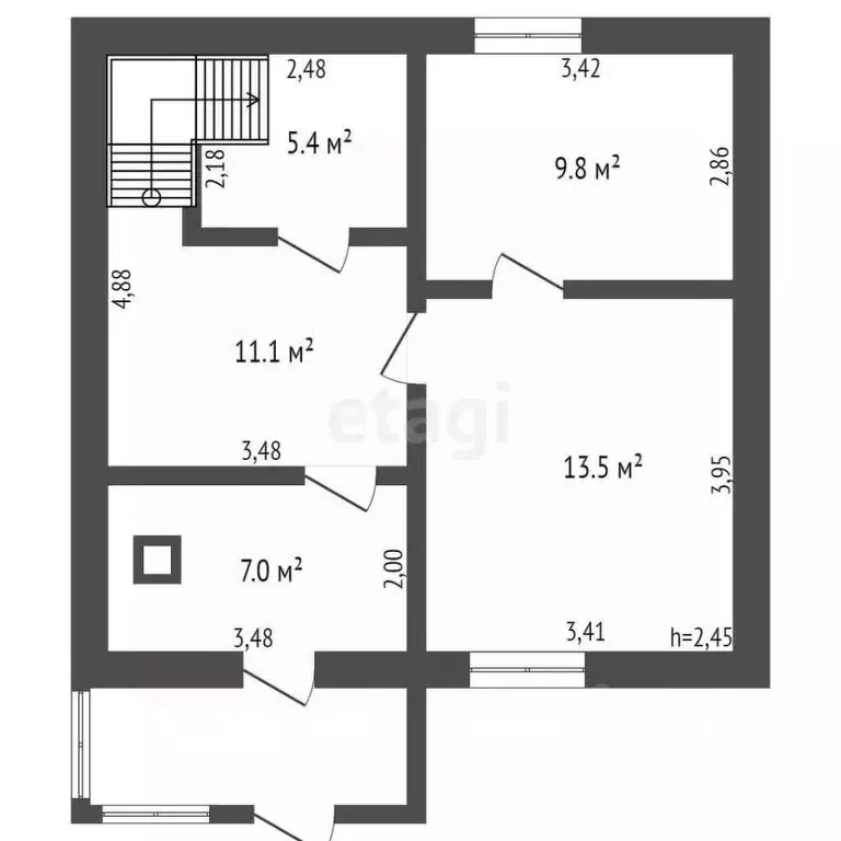 Дом в Кемеровская область, Кемерово Тавдинская ул., 59А (94 м) - Фото 1