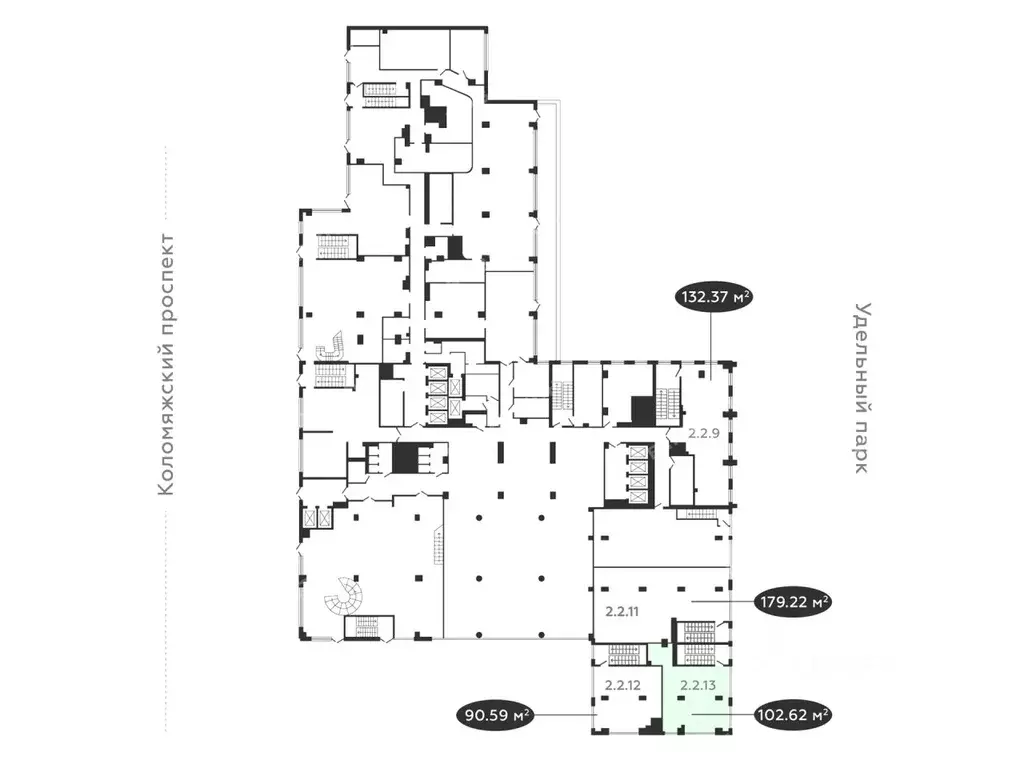 Офис в Санкт-Петербург Коломяжский просп., 19 (103 м) - Фото 2