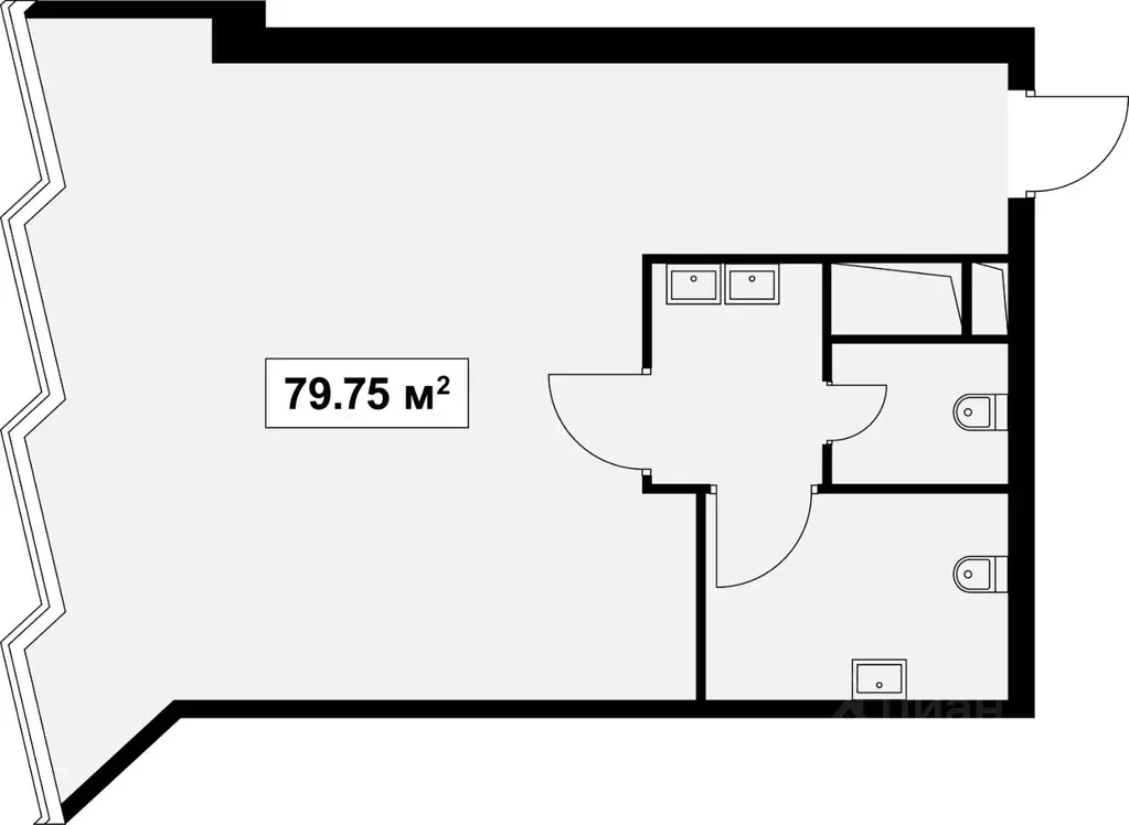 Офис в Москва проезд 17-й Марьиной рощи, 6 (80 м) - Фото 1