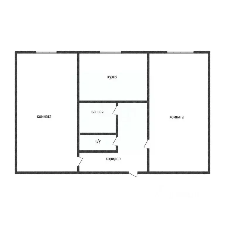 2-к кв. Курская область, Курск Союзная ул., 15 (43.8 м) - Фото 2