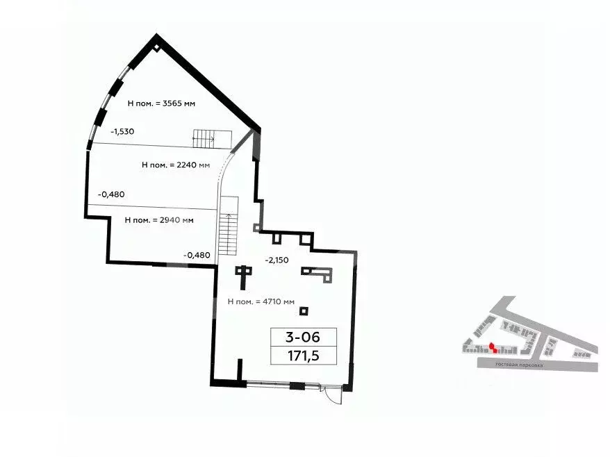 Помещение свободного назначения в Москва Родные кварталы жилой ... - Фото 2