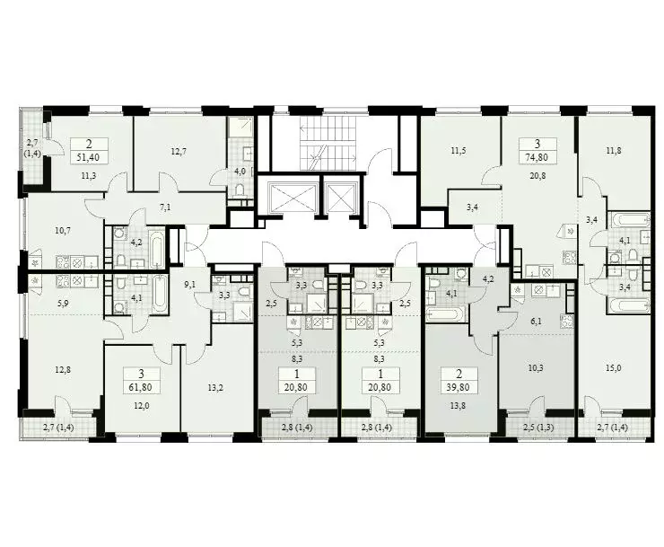 студия москва дзен-кварталы жилой комплекс, 3.2 (20.8 м) - Фото 1