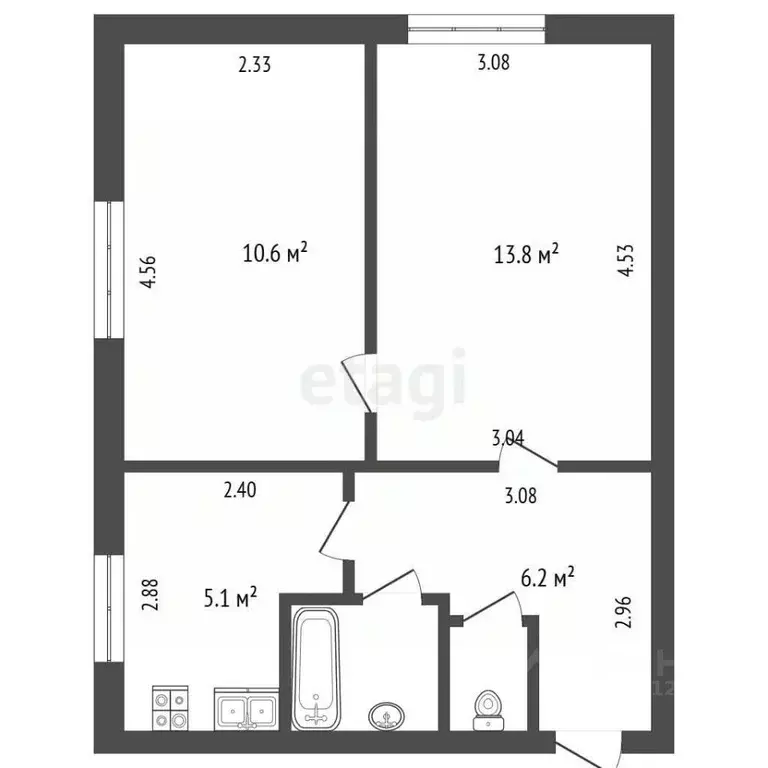 2-к кв. Московская область, Коломна городской округ, пос. Пески ул. ... - Фото 2