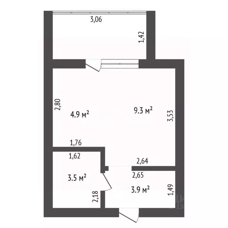 Студия Амурская область, Благовещенский район, с. Чигири ул. ... - Фото 1