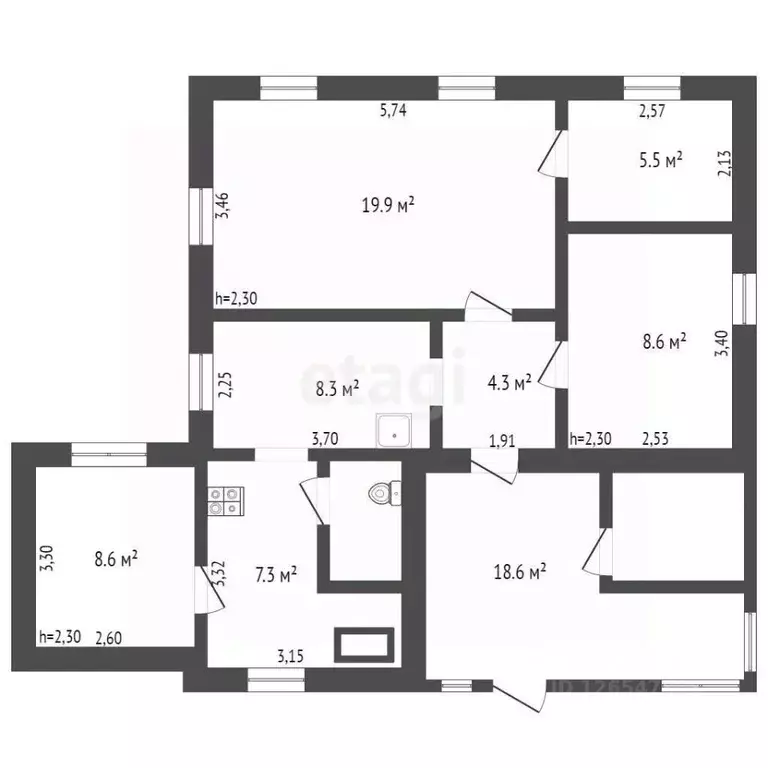 Дом в Новосибирская область, Новосибирск 2-й Бронный пер., 15 (88 м) - Фото 1