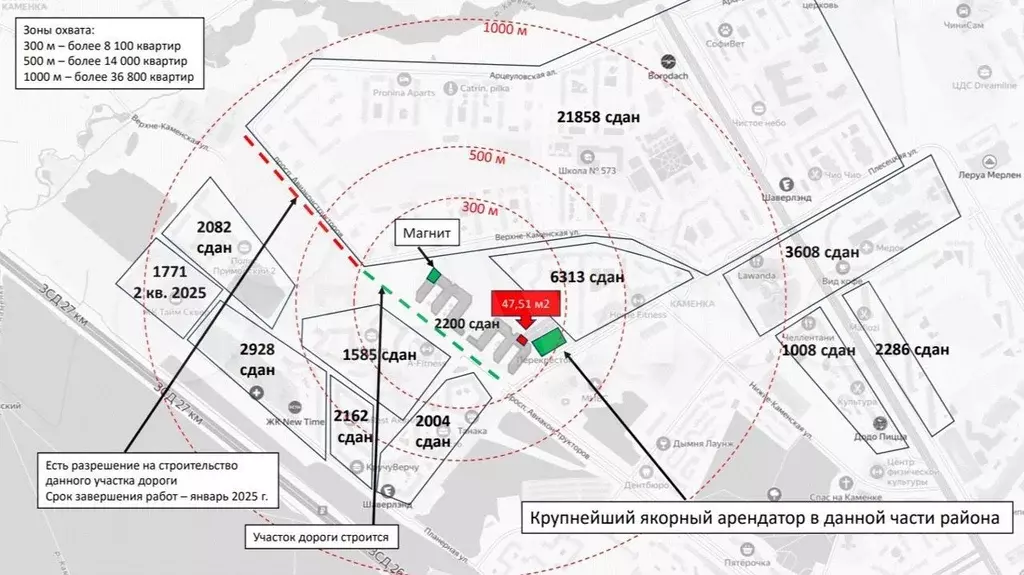 Помещение под пункт выдачи (ozon), 47.49 м - Фото 0