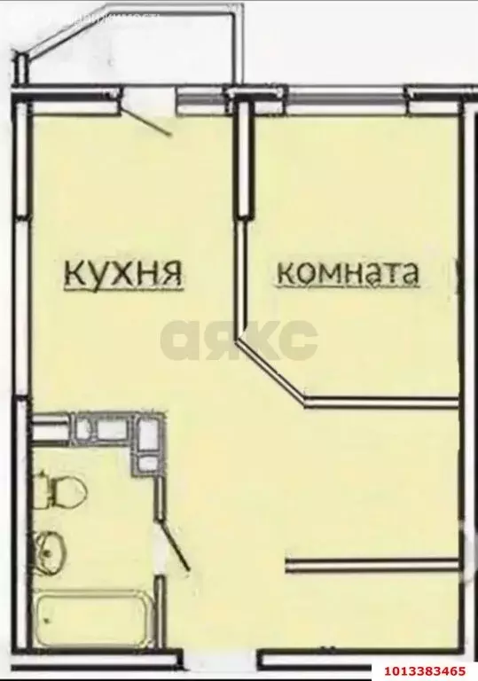 1-комнатная квартира: Краснодар, Тепличная улица, 62/1к5 (34 м) - Фото 0