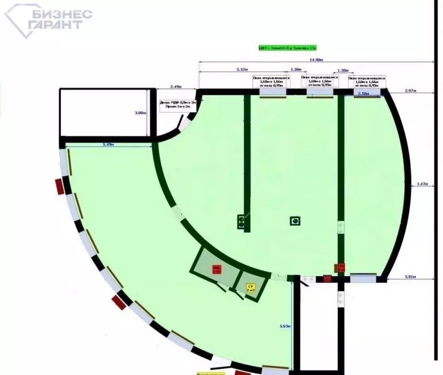 Помещение свободного назначения (234 м) - Фото 2