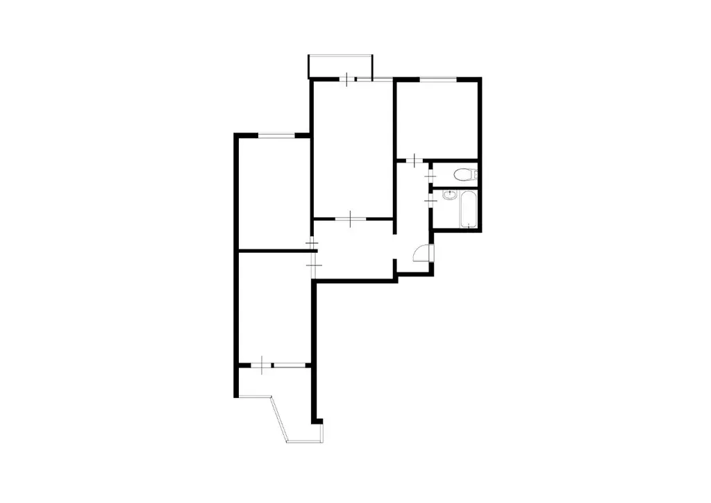 3-к кв. Москва Красноярская ул., 1 (73.2 м) - Фото 1