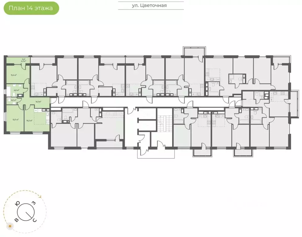 2-к кв. Тверская область, Тверь Соминка мкр,  (60.3 м) - Фото 1