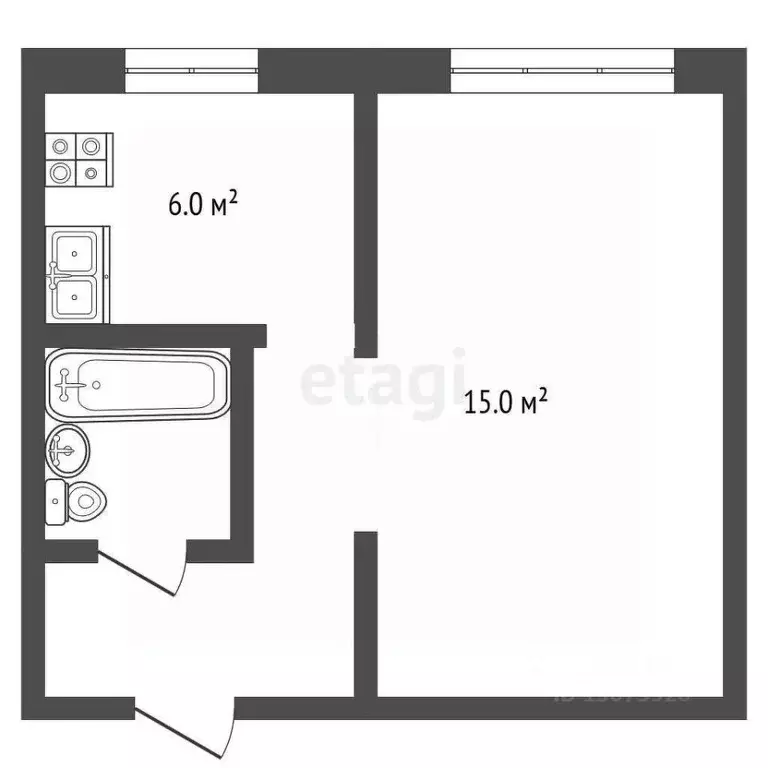 1-к кв. Ярославская область, Рыбинск Солнечная ул., 11 (31.0 м) - Фото 2