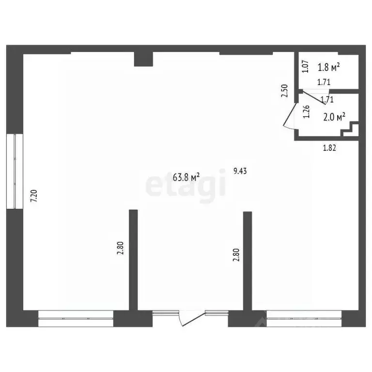 Помещение свободного назначения в Тюменская область, Тюмень ул. ... - Фото 2
