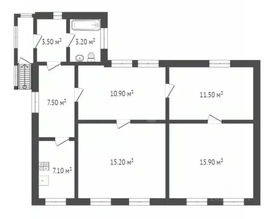 Дом в Воронежская область, Борисоглебск ул. Н. Островского, 25 (80 м) - Фото 2