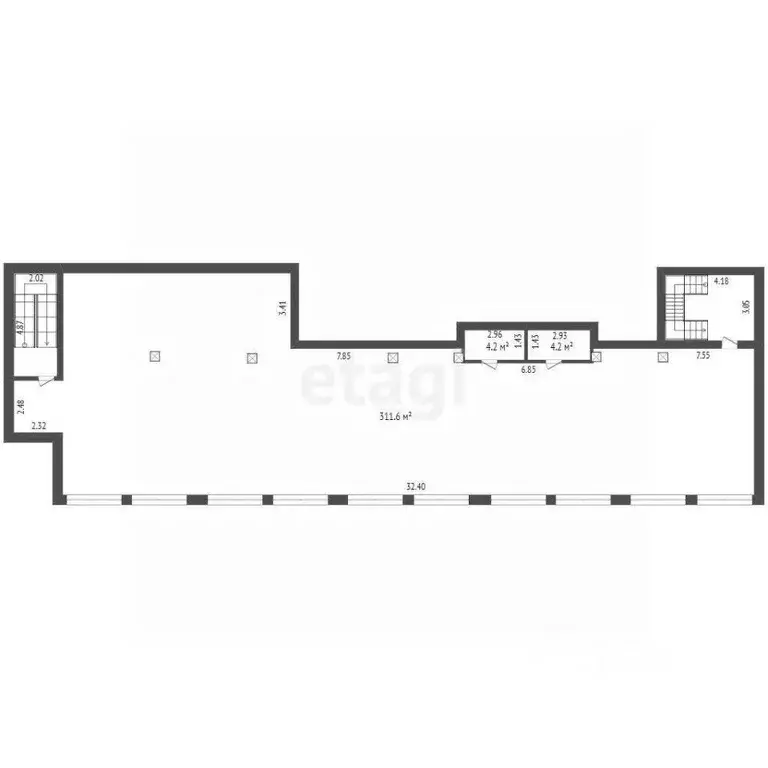 Торговая площадь в Тюменская область, Тюмень Велижанская ул., 68 (312 ... - Фото 2