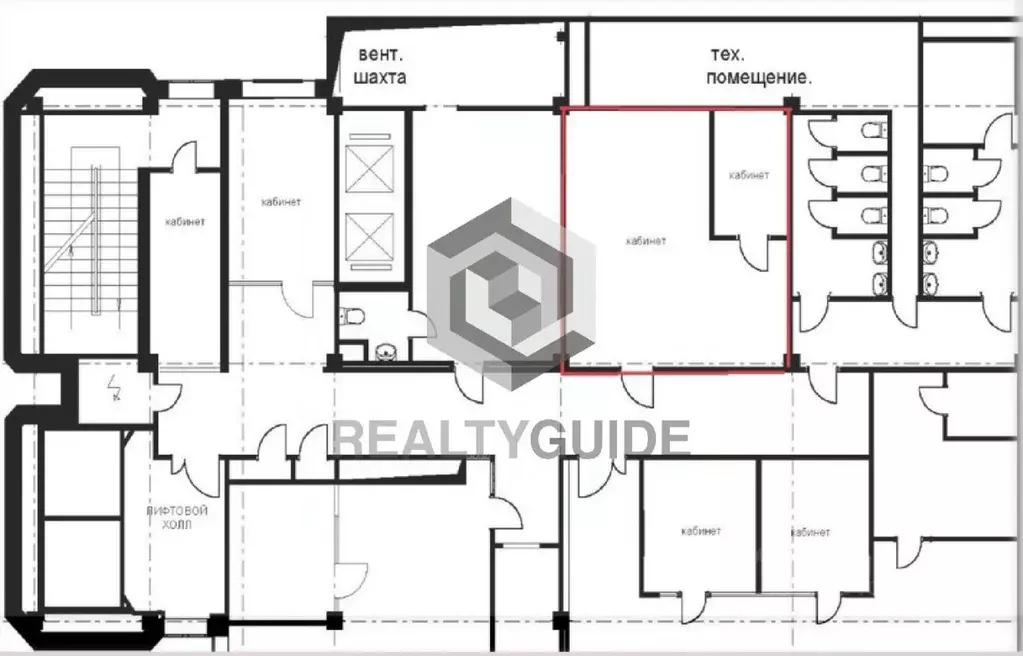 Офис в Москва 5-й Донской проезд, 17 (37 м) - Фото 1