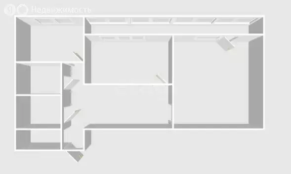 2-комнатная квартира: Анива, улица Гоголя, 9 (45.3 м) - Фото 2
