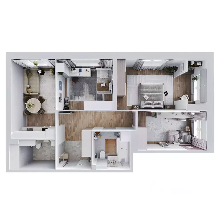 3-к кв. Пермский край, Пермь Парковый просп., 24 (79.4 м) - Фото 2