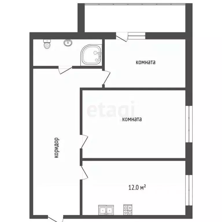 2-к кв. Владимирская область, Муром Заводская ул., 7 (51.3 м) - Фото 0