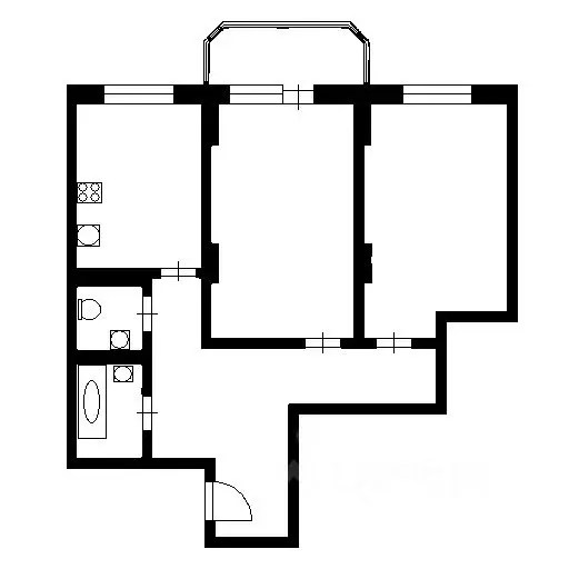 2-к кв. Новосибирская область, Новосибирск ул. Кошурникова, 22/6 (62.0 ... - Фото 1