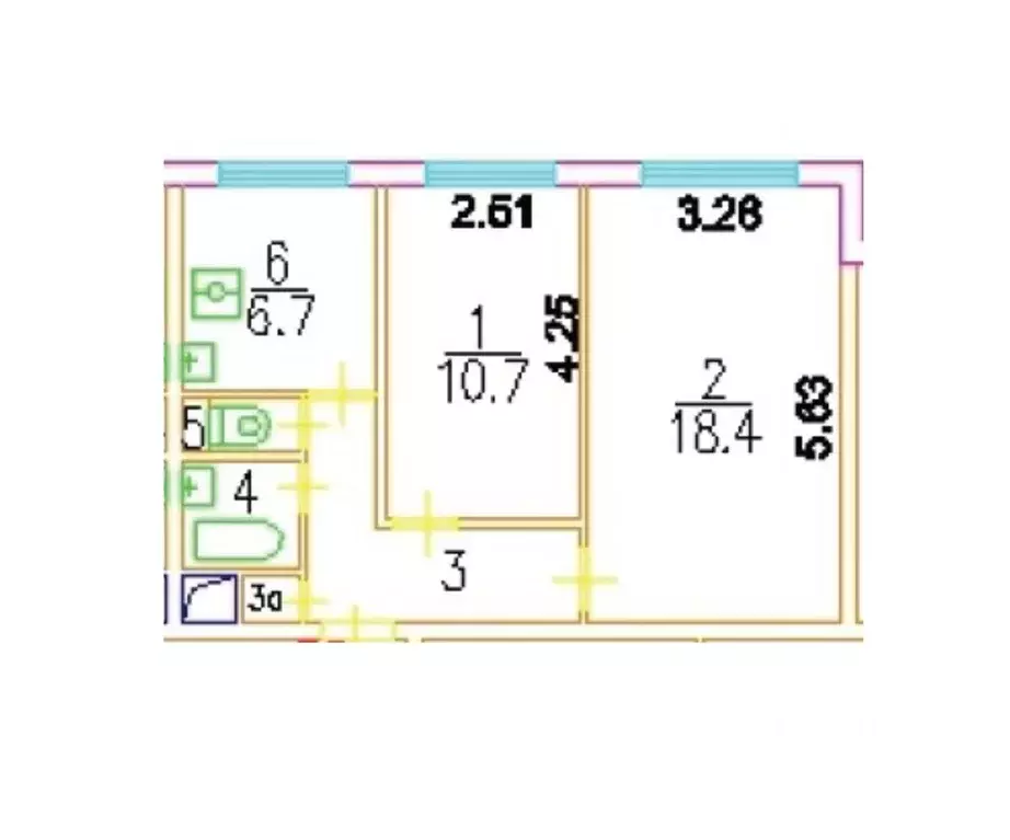 2-к кв. Москва Дорожная ул., 30К1 (44.9 м) - Фото 1
